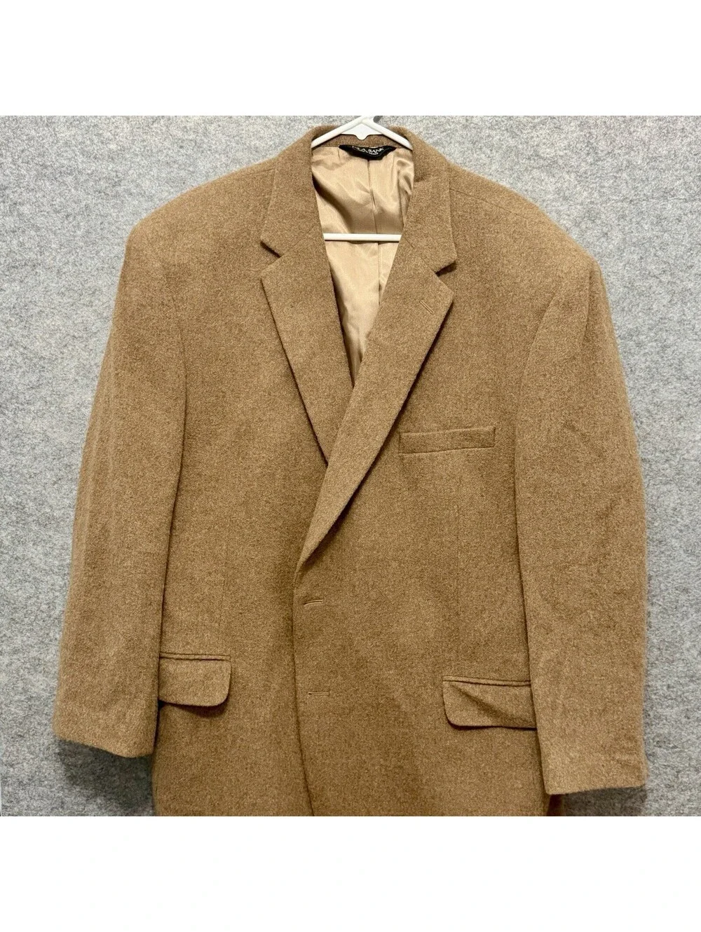 Jos A Bank Camel Hair Blazer Mens 50R Brown 100% Camel Hair Sport Coat 2 Button